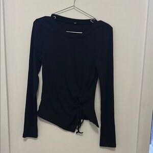 Elegant Black Long Sleeve Top